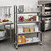 Thumbnail image #2 for Cambro Camshelving Elements XTRA 4-Shelf Solid High Density Top Rail Stationary Starter Unit, 21 x 60 x 81 Inches, Speckled Gray