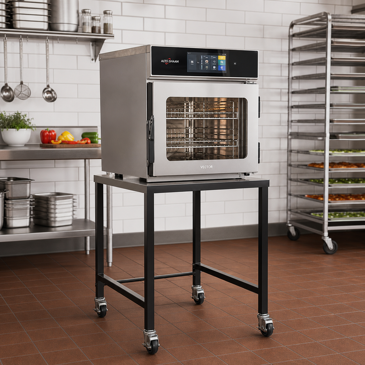 Product image #1 for Alto-Shaam Vector H/W Stainless Steel Open-Base Equipment Stand with Casters