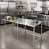Thumbnail image #2 for Sapphire Manufacturing 84-Inch x 36-Inch Stainless Steel Work Table with Open Base