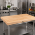 Thumbnail image #2 for John Boos 48-Inch x 30-Inch Edge Grain Laminated Northern Hard Rock Maple Work Table Top