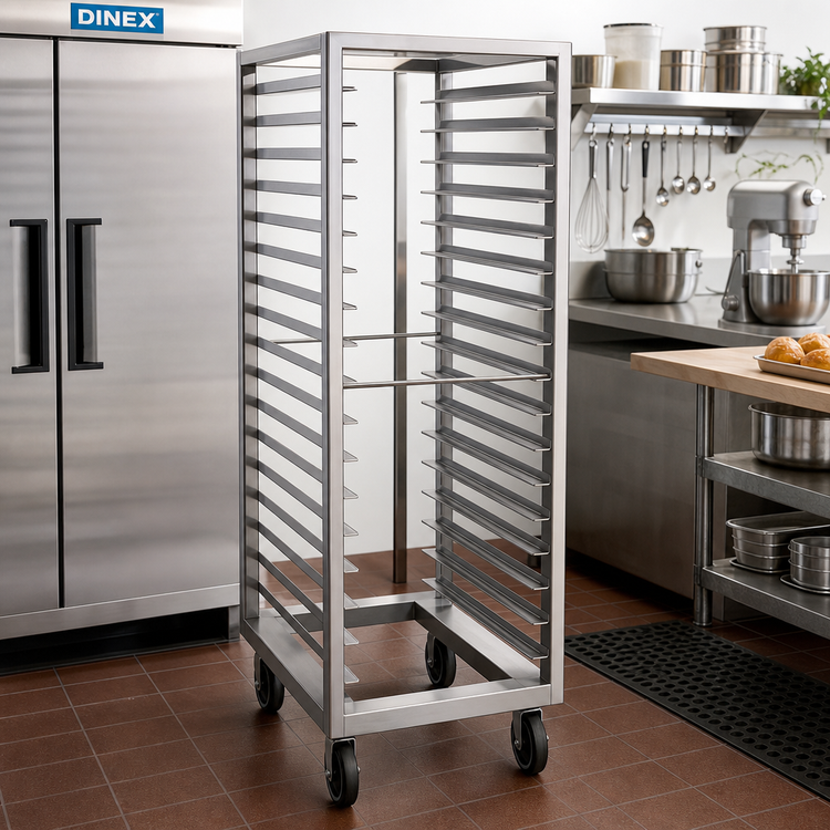 Product image #2 for Dinex Roll-In Refrigerator Rack for 20 Full-Size Sheet Pans