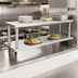 Thumbnail image #2 for Eagle Group 48-Inch W x 18-Inch D Stainless Steel Pass-Thru Shelf with Overshelf
