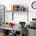 Thumbnail image #2 for WalStor Modular Wall-Mounted Wire Shelf Kit, Single Shelf, 36 x 18 Inches