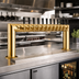 Thumbnail image #2 for Perlick Pass-Thru Countertop Glycol-Cooled Draft Beer Tower with 12 Faucets, Tarnish-Free Brass Finish