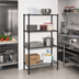 Thumbnail image #2 for Add-A-Shelf 4-Tier Wire Shelving Starter Unit, 36W x 24D x 74H, Black Epoxy Finish