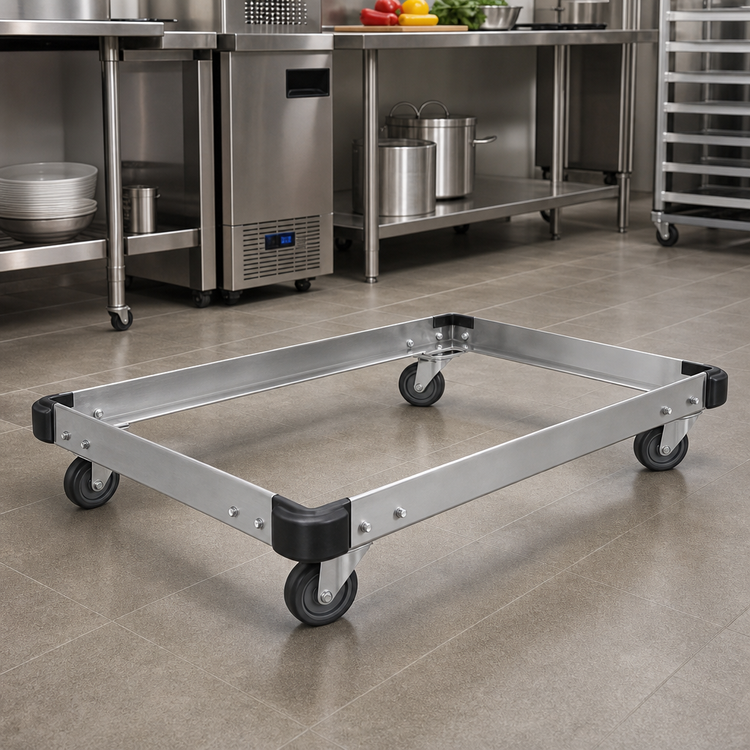 Product image #2 for Metro 36 Inch x 24 Inch Made-to-Order Stainless Steel Truck Dolly Frame with Wraparound Bumper