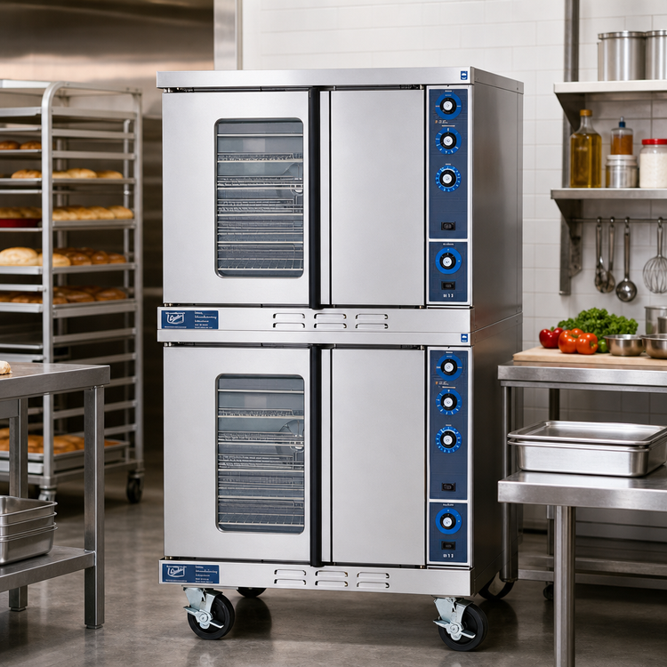 Product image #2 for Duke 613-G4V Double Deck Deep Depth Gas Convection Oven with V-Series Controls