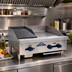 Thumbnail image #2 for Comstock-Castle 30-Inch Countertop Gas Char-Broiler/Griddle Combination, 76,000 BTU