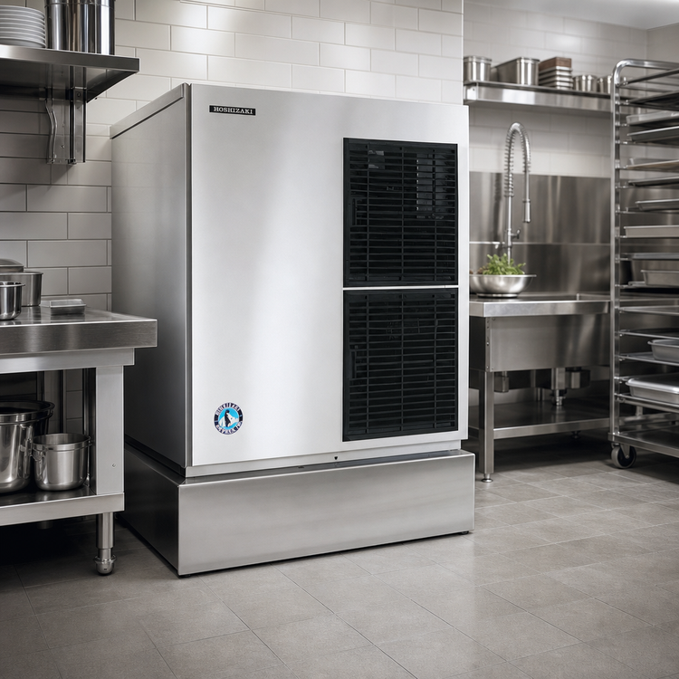 Product image #2 for Hoshizaki 30-Inch Modular Cubelet Ice Maker Head, Air-Cooled, Remote Condenser Required, Stainless Steel