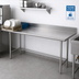 Thumbnail image #2 for Eagle Group Straight Clean Dish Table with 8-Inch Backsplash, Left-to-Right Operation, 120 x 30 Inches, 16/430 Stainless Steel Top