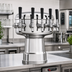 Thumbnail image #2 for Micro Matic Mushroom 6-Faucet Stainless Steel Countertop Glycol-Cooled Draft Beer Tower