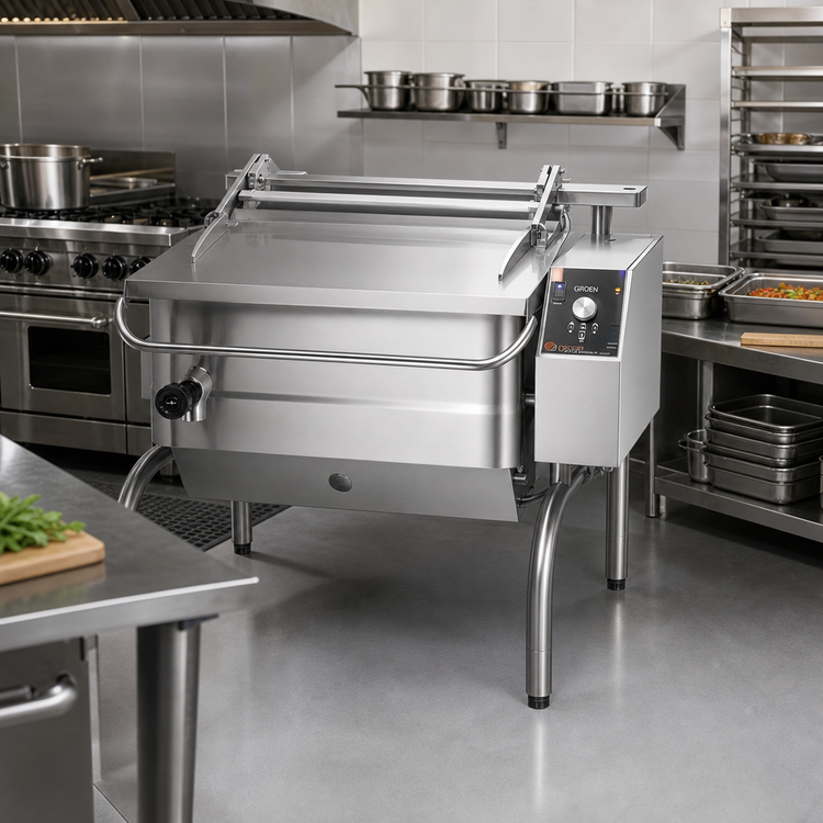 Product image #2 for Groen 40-Gallon Gas Power Tilting Braising Pan with Classic Controls