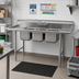 Thumbnail image #2 for Eagle Group 310 Series 3-Compartment Convenience Store Sink with Left and Right Drainboards, 72 x 21 Inches, 304 Stainless Steel