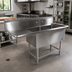 Thumbnail image #2 for John Boos Pro-Bowl 2-Compartment Stainless Steel Sink with Left Drainboard