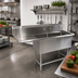 Thumbnail image #2 for John Boos Pro-Bowl 2-Compartment Stainless Steel Sink with Left Drainboard