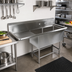Thumbnail image #2 for John Boos Pro-Bowl 2-Compartment Stainless Steel Sink with Left Drainboard
