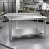 Thumbnail image #2 for Spec-Master Marine Series Stainless Steel Work Table with 4-1/2