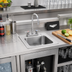 Thumbnail image #2 for Vollrath K1554-C Drop-In Underbar Sink with Gooseneck Faucet and Strainer, 11 x 10 Bowl