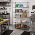 Thumbnail image #2 for Quantum 48 Inch W x 24 Inch D x 86 Inch H Wire Shelving Starter Kit, 5 Shelves, Chrome Plated