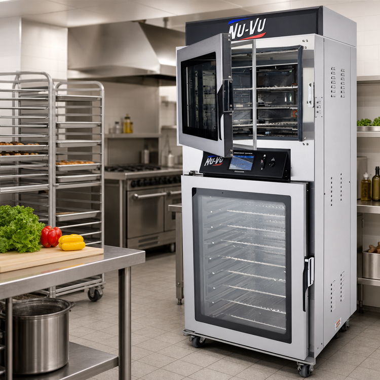 Product image #2 for NU-VU QBT-3/9 Full-Size Electric Oven/Proofer Combination with Touchscreen Controls, 3-Pan Oven and 9-Pan Proofer