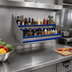 Thumbnail image #2 for Advance Tabco Prestige Double-Tier Stainless Steel Speed Rail, 60 Inch, 30-Bottle Capacity