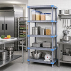 Thumbnail image #2 for Quantum Millenia QP213062VS-4 Gray Polymer Stationary Starter Shelving Unit, 30"W x 21"D x 62"H, 4 Shelves, 2,000 lb Capacity