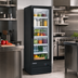 Thumbnail image #2 for Aurora Black 1-Section Reach-In Glass Door Display Refrigerator, 9 Cu. Ft., Bottom-Mount Self-Contained