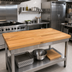 Thumbnail image #2 for John Boos Appalachian Red Oak Blended Edge Grain Island Countertop, 48 x 30 x 1-1/2 Inch, Penetrating Oil Finish