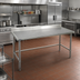 Thumbnail image #2 for Eagle Group Spec-Master Marine Series Stainless Steel Work Table with 4-1/2 Inch Backsplash, 72 x 36