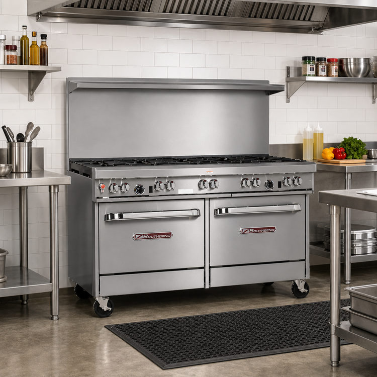 Product image #2 for Southbend Ultimate 60-Inch Commercial Gas Range with 8 Open Burners and 2 Standard Ovens