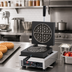 Thumbnail image #2 for Krampouz Single Round 4-Waffle Countertop Waffle Maker, 90° Opening, 120V