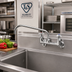 Thumbnail image #2 for T&S Brass Big-Flo 8-Inch Deck-Mount Kettle & Pot Sink Mixing Faucet with 12-Inch Swing Nozzle