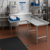 Thumbnail image #2 for Advance Tabco Island-Style L-Shaped Clean Dishtable, Right-Side Attachment, 143 Inches Long, 304 Stainless Steel