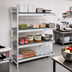 Thumbnail image #2 for Fermostock 4-Tier Corner Expansion Shelving Unit with Polymer Inserts, 71