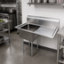 Thumbnail image #2 for Omcan USA 1-Compartment Pot Sink with Right-Hand Drainboard, 304 Stainless Steel, 38.5 Inches Wide