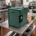 Thumbnail image #3 for Cambro Ultra Pan Carrier Non-Electric Front-Loading Insulated Food Pan Carrier with Security Package, Granite Green