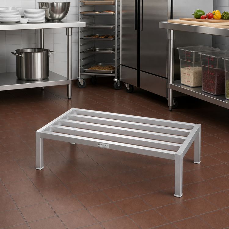Product image #2 for Standard Series Tubular Aluminum Dunnage Rack, 42W x 24D x 12H, 2,200 lb. Capacity