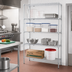 Thumbnail image #2 for Eagle Redi-Pak 4-Tier Wire Shelving Unit, 36W x 18D x 74H, Chrome Finish