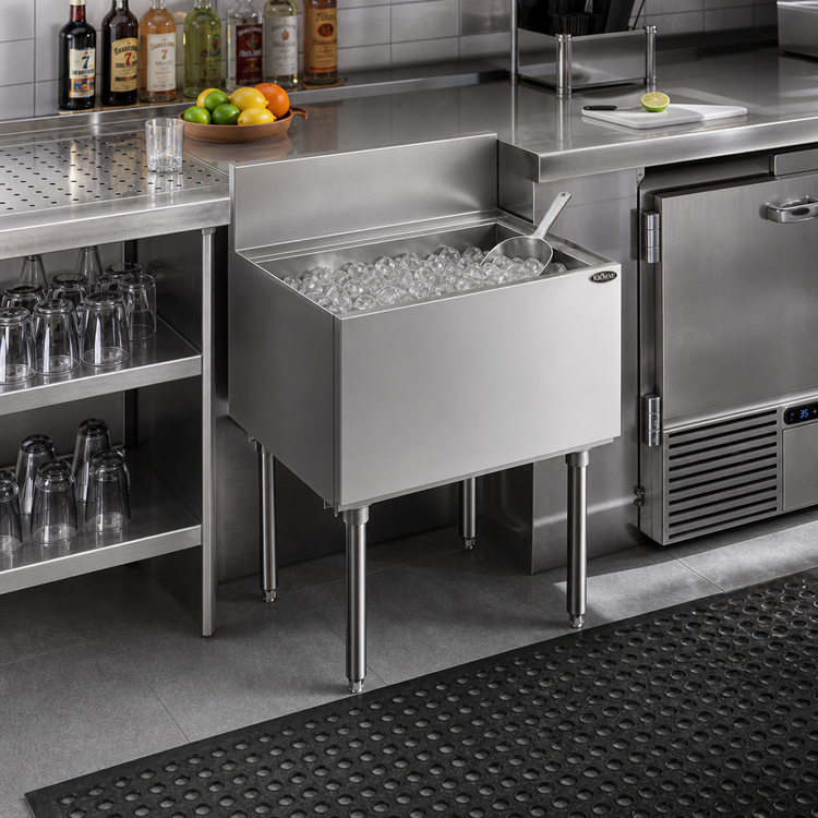 Product image #2 for Krowne Royal Series Stainless Steel Underbar Ice Bin/Cocktail Unit, 24"W x 19"D O.A., 74 lb Ice Capacity