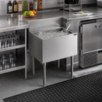 Thumbnail image #2 for Krowne Royal Series KR19-24 Stainless Steel Underbar Ice Bin/Cocktail Unit, 24"W x 19"D, 74-lb Capacity, 12" Deep Liner