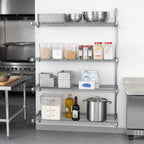 Thumbnail image #2 for Metro Super Erecta AA346C Super Adjustable 4-Shelf Chrome Wire Shelving Add-On Unit, 42 x 18 x 63 Inches