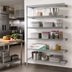 Thumbnail image #2 for EAGLEbrite 5-Tier Add-On Wire Shelving Unit, 36W x 21D x 74H, Zinc Finish