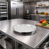 Thumbnail image #2 for Omcan USA 14-Inch Round Stainless Steel Serving Tray