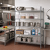 Thumbnail image #2 for Eagle Valu-Master Stationary 5-Tier Wire Starter Shelving Unit, 72