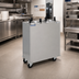 Thumbnail image #2 for Delfield Shelleymatic Unheated Mobile Enclosed Two-Stack Stainless Steel Plate Dispenser for 6.50