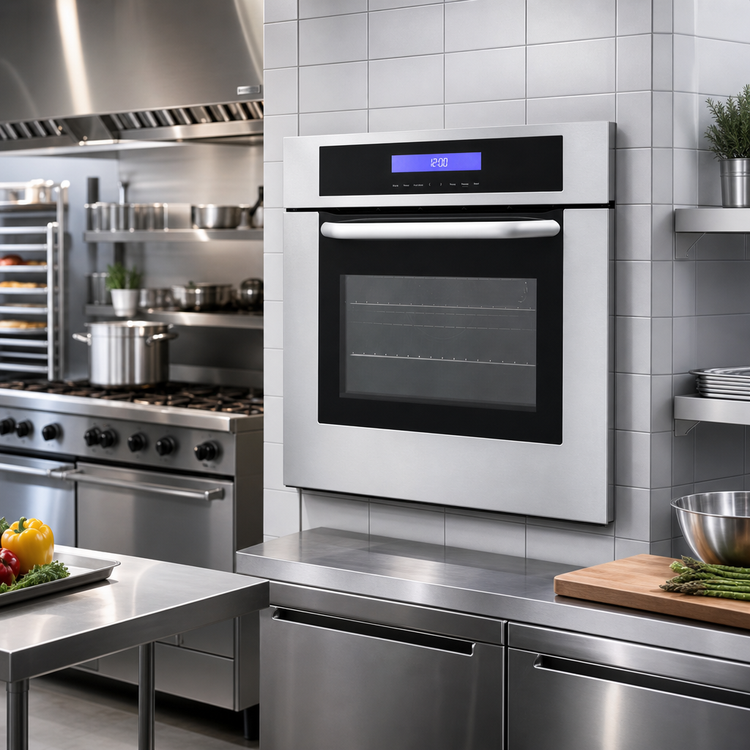 Product image #2 for Summit Appliance 24-Inch Built-In Electric Convection Wall Oven, 2.5 Cu. Ft., Stainless Steel