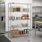 Thumbnail image #2 for EagleGard Red-i-Pak 4-Tier Stationary Wire Shelving Unit, 36W x 18D x 63H, Hybrid Epoxy Finish