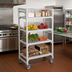 Thumbnail image #3 for Cambro Camshelving Premium High Density 4-Shelf Vented Mobile Starter Unit, 24 x 36 x 67-1/4 Inch, Speckled Gray