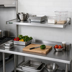 Thumbnail image #2 for Eagle Group SS1848G Solid Galvanized Steel Shelf, 48 x 18 in., Marine Edge, 600 lb. Capacity Case of 4