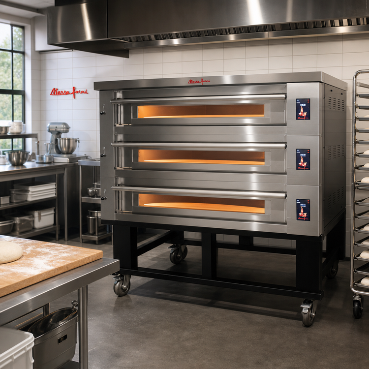 Product image #3 for Marra Forni 3-Deck Electric Deck Oven with 73" x 44" MarraStone Cooking Surface